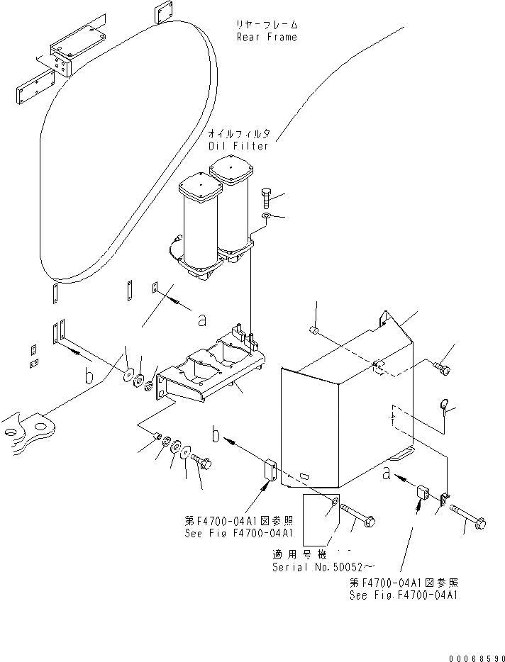 Схема запчастей Komatsu WA1200-3 - ГИДРОТРАНСФОРМАТОР И ТРАНСМИССИЯ ЛИНИЯ (МАСЛ. ФИЛЬТР COVER) (RIO TINTO СПЕЦ-Я.)(№-) ГИДРОТРАНСФОРМАТОР И ТРАНСМИССИЯ