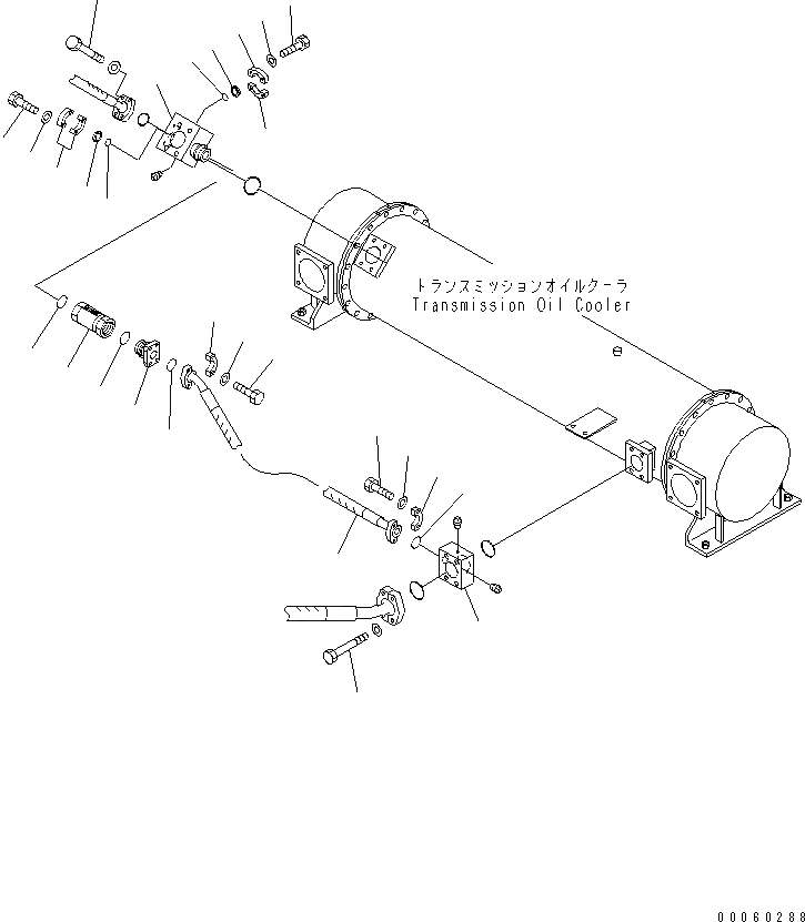 Схема запчастей Komatsu WA1200-3 - ГИДРОТРАНСФОРМАТОР И ТРАНСМИССИЯ ЛИНИЯ (МАСЛ. ОХЛАЖД-Е BYPASS КЛАПАН)(№-) ГИДРОТРАНСФОРМАТОР И ТРАНСМИССИЯ