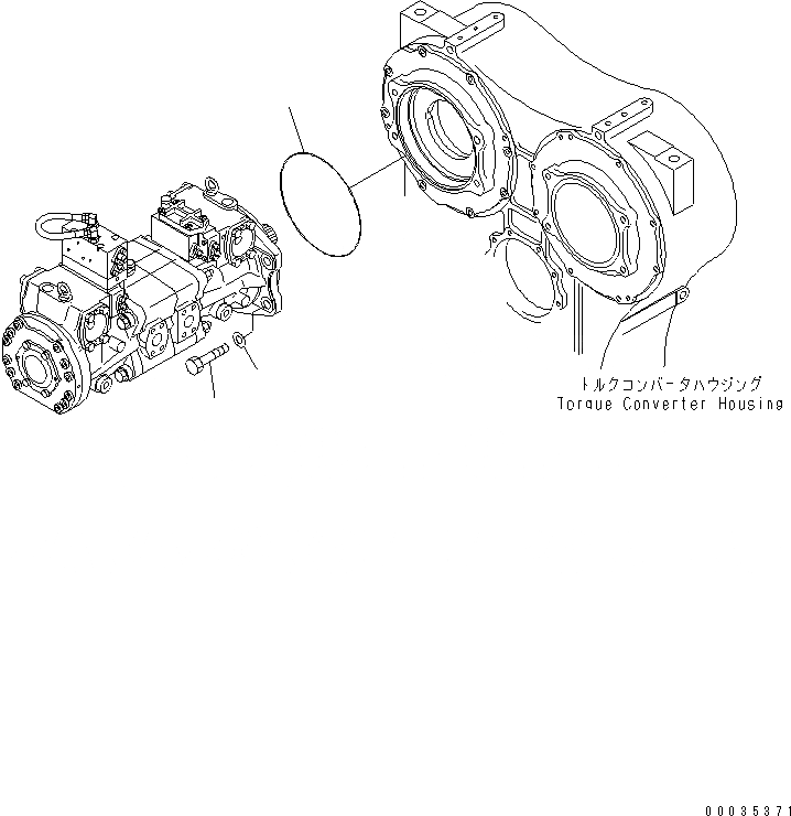 Схема запчастей Komatsu WA1200-3 - ГИДР. НАСОС. (ПОГРУЗ. НАСОС ЭЛЕМЕНТЫ КРЕПЛЕНИЯ) (NO. НАСОС) ГИДРАВЛИКА
