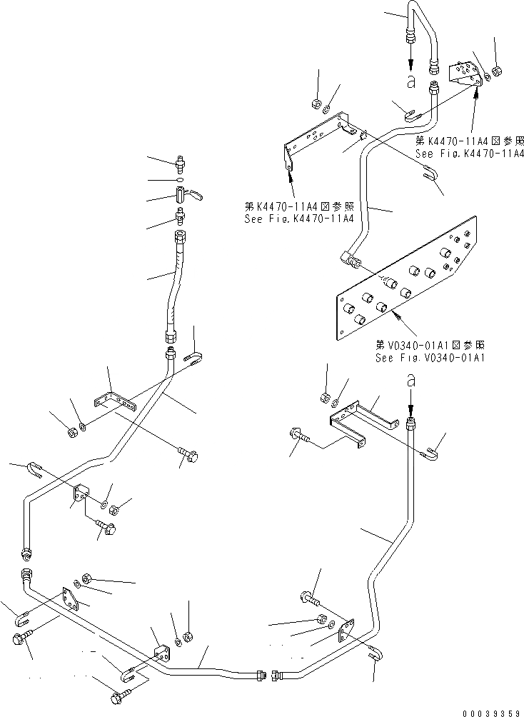Схема запчастей Komatsu WA1200-3 - ГИДРАВЛ ЛИНИЯ (МАСЛ. QUICK FILL ЛИНИЯ) (RIO TINTO СПЕЦ-Я.)(№-) ГИДРАВЛИКА