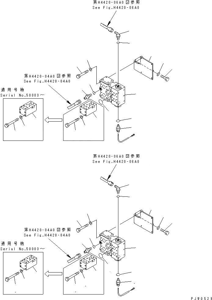 Схема запчастей Komatsu WA1200-3 - ЛИНИЯ ЭКСТРЕНН. РУЛЕВ. УПРАВЛ-Я (ЭКСТРЕНН. КЛАПАН РУЛЕВОГО УПРАВЛЕНИЯ КРЕПЛЕНИЕ) ГИДРАВЛИКА