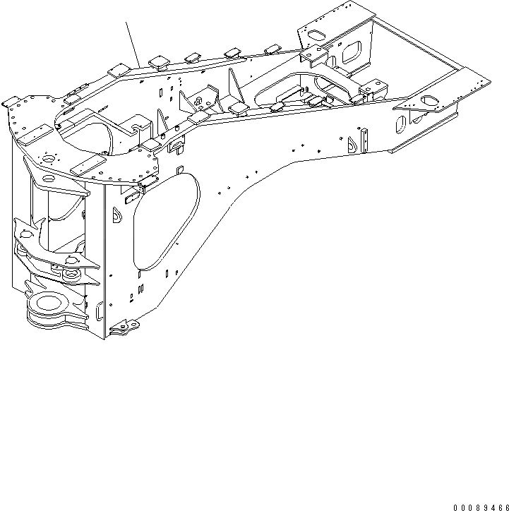 Схема запчастей Komatsu WA1200-3 - ЗАДН. РАМА (МОРОЗОУСТОЙЧИВ. СПЕЦ-Я (A) СПЕЦ-Я.¤ СИЛОВАЯ ПЕРЕДАЧА ЧАСТИ КОРПУСА¤ БАШМАКИ ДЛЯ КОЛЕС)(№8-) ОСНОВНАЯ РАМА И ЕЕ ЧАСТИ