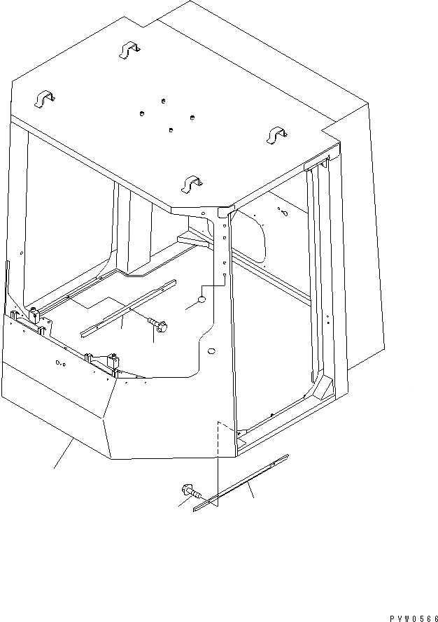 Схема запчастей Komatsu WA1200-3 - КАБИНА (КАБИНА И КАБИНА КОМПОНЕНТЫ) КАБИНА ОПЕРАТОРА И СИСТЕМА УПРАВЛЕНИЯ