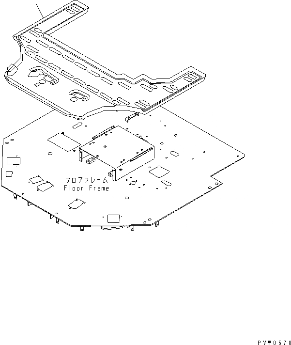 Схема запчастей Komatsu WA1200-3 - ПОЛ МАТЕРИАЛ КАБИНА ОПЕРАТОРА И СИСТЕМА УПРАВЛЕНИЯ