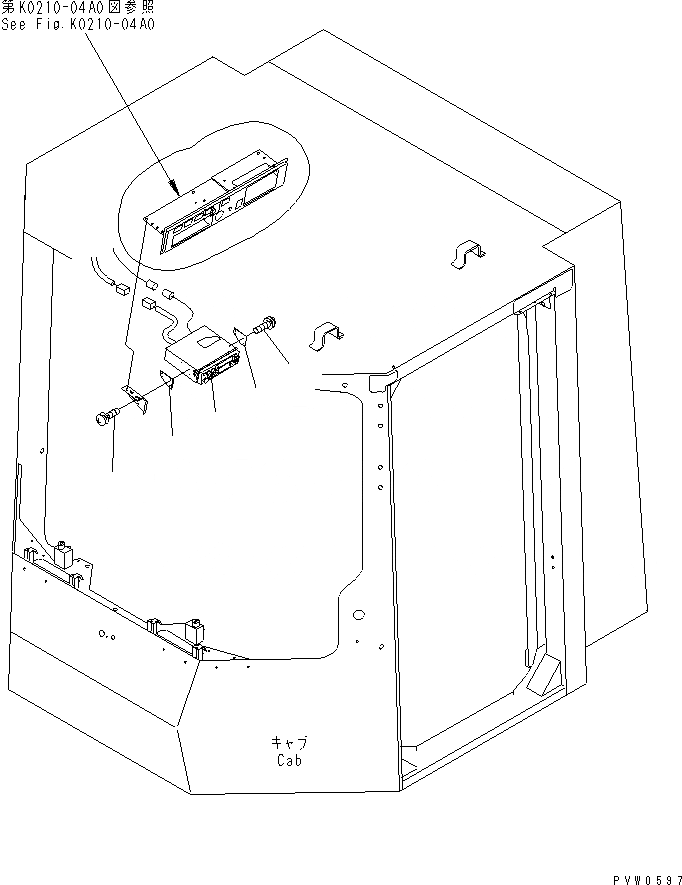 Схема запчастей Komatsu WA1200-3 - РАДИО И КАССЕТН.¤ AM/FM (КРОМЕ ЯПОН.) КАБИНА ОПЕРАТОРА И СИСТЕМА УПРАВЛЕНИЯ