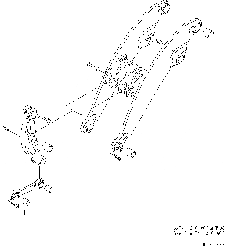 Схема запчастей Komatsu WA1200-3 - ПЕРЕДН. РАМА (СОЕДИНЕНИЕ КОВША (КОВШ ) ЭЛЕМЕНТЫ КРЕПЛЕНИЯ) (ВТУЛКА)(№79-) ОСНОВН. КОМПОНЕНТЫ И РЕМКОМПЛЕКТЫ