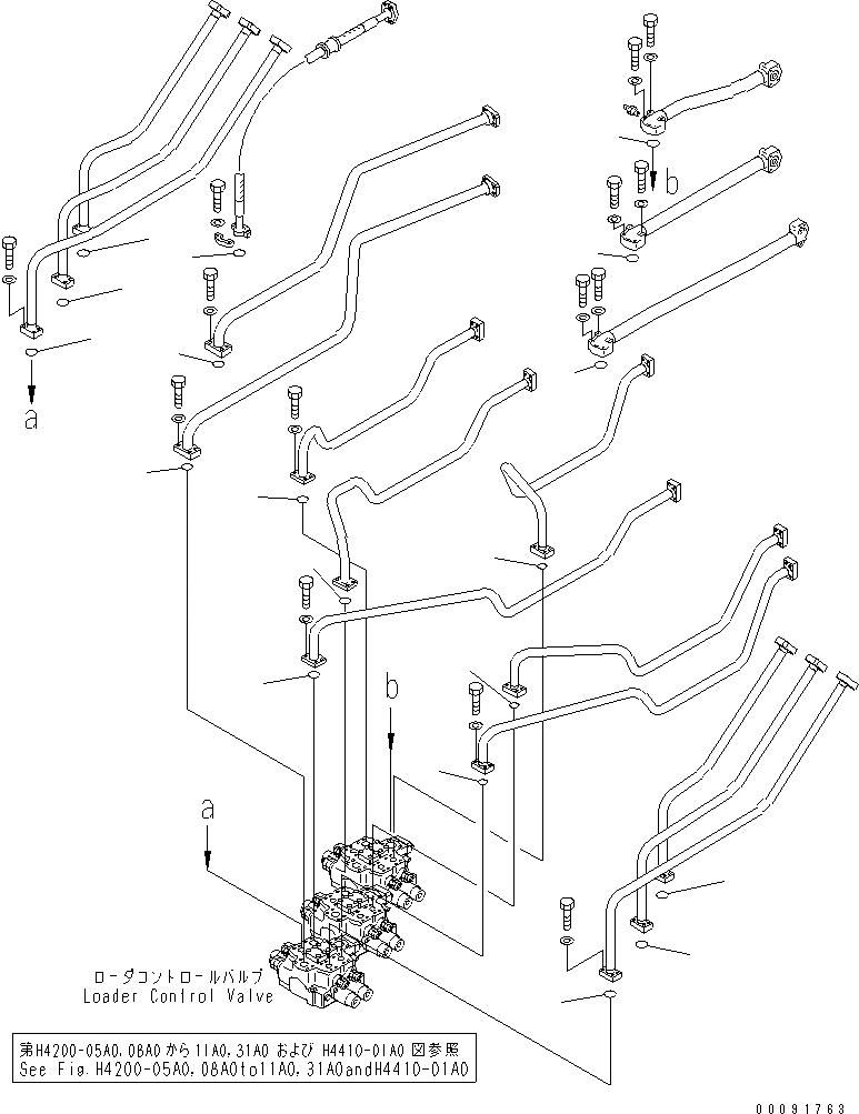 Схема запчастей Komatsu WA1200-3 - ПЕРЕДН. РАМА (КОНТРОЛЬНЫЙ КЛАПАН РАБОЧ. ОБОРУДОВАНИЯ) (О-КОЛЬЦО)(№79-) ОСНОВН. КОМПОНЕНТЫ И РЕМКОМПЛЕКТЫ