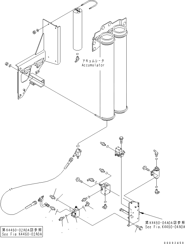 Схема запчастей Komatsu WA1200-3 - ЗАДН. РАМА (ЭКСТРЕНН. СТОЯНОЧНЫЙ ТОРМОЗ КЛАПАН)(№79-) ОСНОВН. КОМПОНЕНТЫ И РЕМКОМПЛЕКТЫ