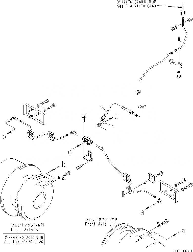 Схема запчастей Komatsu WA1200-3 - ЗАДН. РАМА (ТОРМОЗНАЯ ГИДРОЛИНИЯ) (ПЕРЕДН ТОРМОЗН. ГИДРОЛИНИЯ)(№79-) ОСНОВН. КОМПОНЕНТЫ И РЕМКОМПЛЕКТЫ