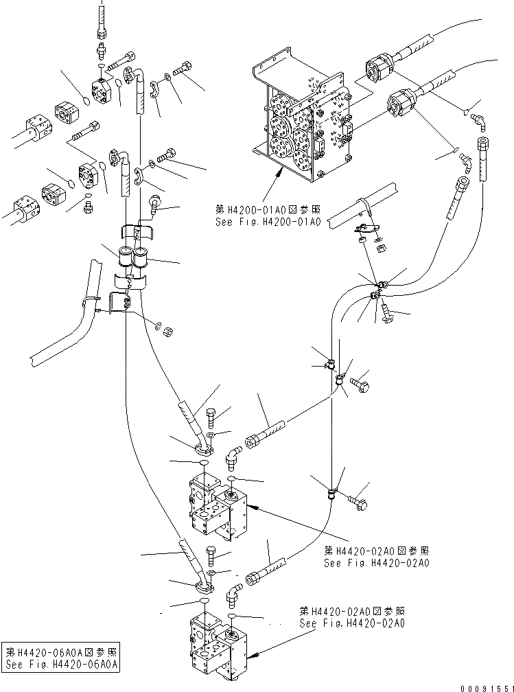 Схема запчастей Komatsu WA1200-3 - ЗАДН. РАМА (ЭКСТРЕНН. РУЛЕВ. УПРАВЛЕНИЕ) (ЭКСТРЕНН. ГИДРОЛИНИЯ КЛАПАНА РУЛЕВ. УПРАВЛЕНИЯ)(№79-) ОСНОВН. КОМПОНЕНТЫ И РЕМКОМПЛЕКТЫ