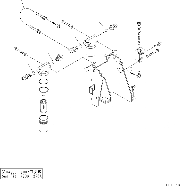Схема запчастей Komatsu WA1200-3 - ЗАДН. РАМА (НАСОС PPC) (P.P.C. ФИЛЬТР. - АККУМУЛЯТОР)(№79-) ОСНОВН. КОМПОНЕНТЫ И РЕМКОМПЛЕКТЫ