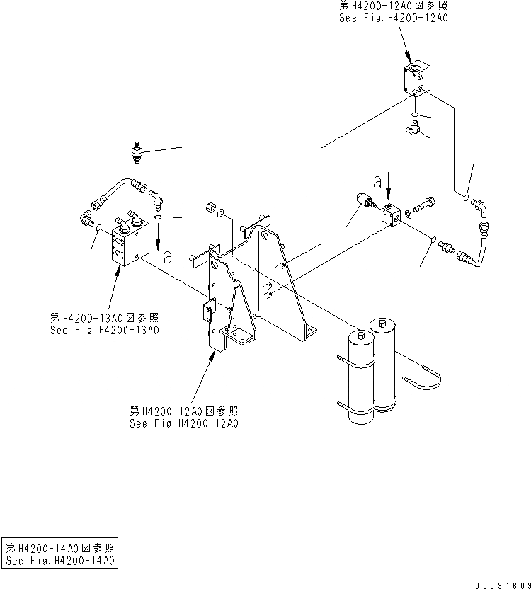 Схема запчастей Komatsu WA1200-3 - ЗАДН. РАМА (P.P.C. РЕГУЛИР. КЛАПАН) (АККУМУЛЯТОР И СОЛЕНОИДНЫЙ КЛАПАН КОМПОНЕНТЫ)(№79-) ОСНОВН. КОМПОНЕНТЫ И РЕМКОМПЛЕКТЫ