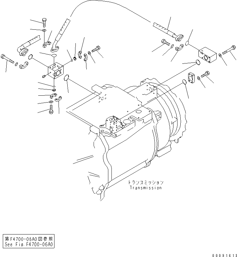 Схема запчастей Komatsu WA1200-3 - ЗАДН. РАМА (ГИДРОТРАНСФОРМАТОР ОХЛАДИТЕЛЬ ЛИНИЯ) (/)(№79-) ОСНОВН. КОМПОНЕНТЫ И РЕМКОМПЛЕКТЫ
