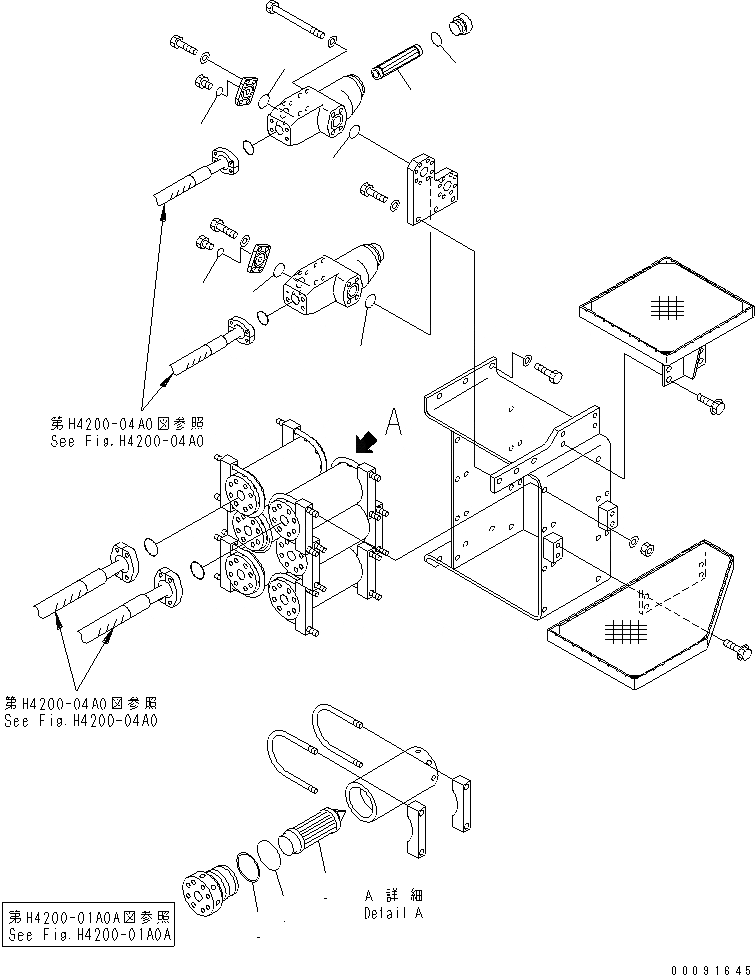 Схема запчастей Komatsu WA1200-3 - ЗАДН. РАМА (IN ФИЛЬТР) (ЭЛЕМЕНТ)(№79-) ОСНОВН. КОМПОНЕНТЫ И РЕМКОМПЛЕКТЫ