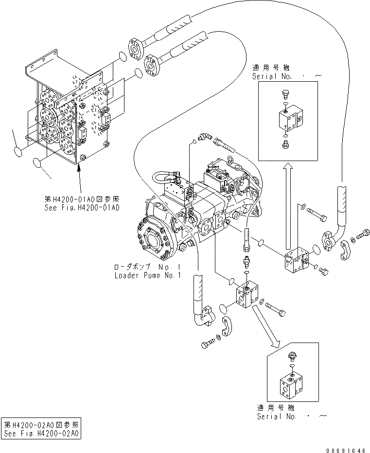 Схема запчастей Komatsu WA1200-3 - ЗАДН. РАМА (IN ФИЛЬТР) (ПОГРУЗ. НАСОС - IN ФИЛЬТР)(№79-) ОСНОВН. КОМПОНЕНТЫ И РЕМКОМПЛЕКТЫ