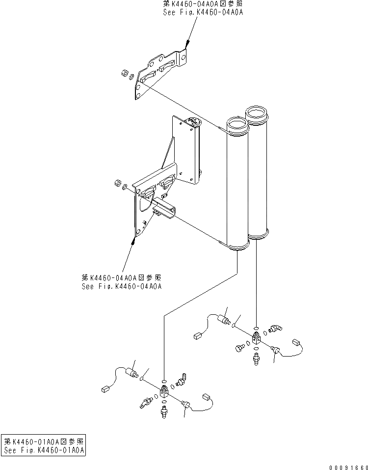 Схема запчастей Komatsu WA1200-3 - ЗАДН. РАМА (ТОРМОЗН. ЛИНИЯ) (ДАТЧИК ДАВЛЕНИЯ)(№79-) ОСНОВН. КОМПОНЕНТЫ И РЕМКОМПЛЕКТЫ