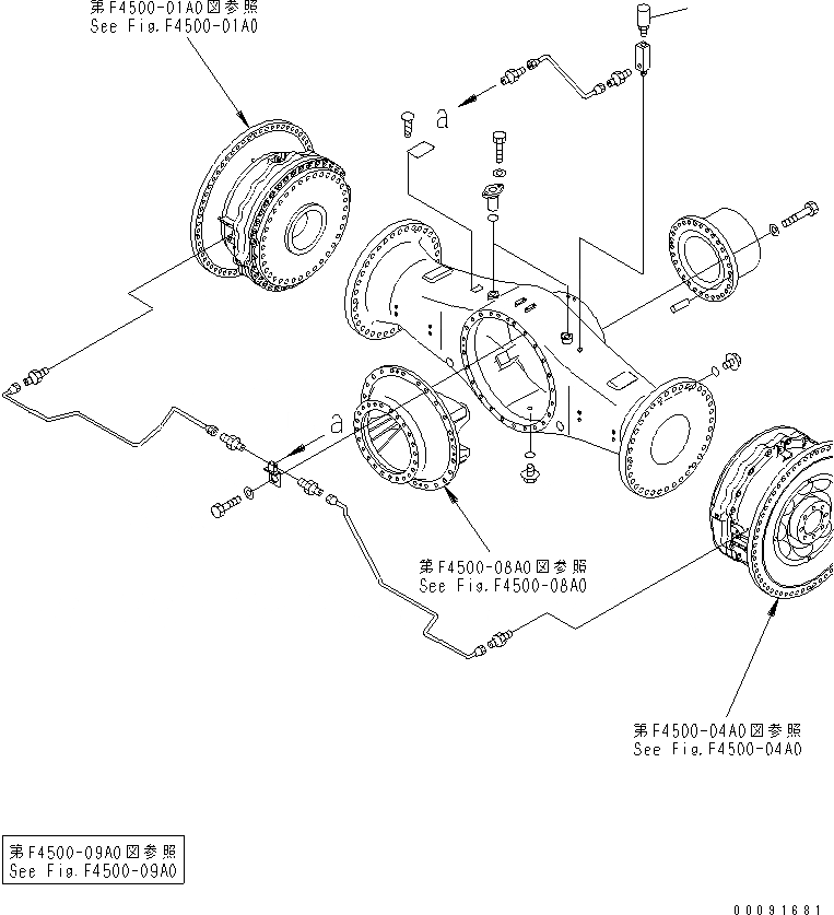 Схема запчастей Komatsu WA1200-3 - ЗАДН. РАМА (ЗАДН. FINAL DRAIVE) (САПУН)(№79-) ОСНОВН. КОМПОНЕНТЫ И РЕМКОМПЛЕКТЫ