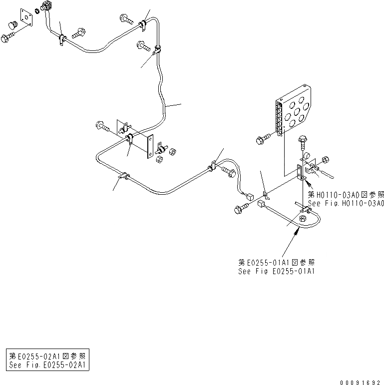 Схема запчастей Komatsu WA1200-3 - ЗАДН. РАМА (ЗАДН. Э/ПРОВОДКА) (ДВИГАТЕЛЬ ЭКСТРЕНН. СТОП ЛИНИЯ) (В КАБИНЕ)(№79-) ОСНОВН. КОМПОНЕНТЫ И РЕМКОМПЛЕКТЫ