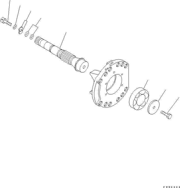 Схема запчастей Komatsu WA1200-3 - ПЕРЕКЛЮЧАТЕЛЬ НАСОС (7/) ОСНОВН. КОМПОНЕНТЫ И РЕМКОМПЛЕКТЫ