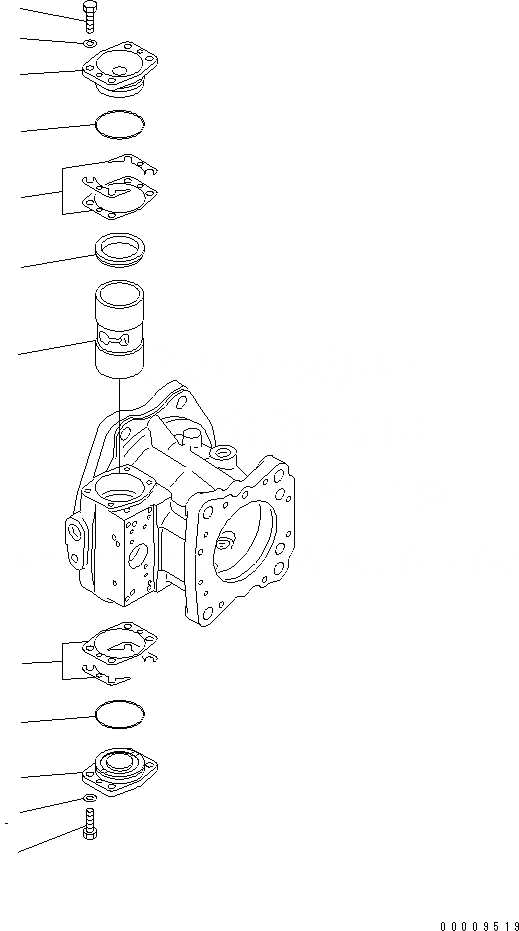 Схема запчастей Komatsu WA1200-3 - НАСОС РУЛЕВ. УПРАВЛ-Я (НАСОС РУЛЕВ. УПРАВЛ-Я) (ДОПОЛН. ОХЛАДИТЕЛЬ) (/)(№8-) ОСНОВН. КОМПОНЕНТЫ И РЕМКОМПЛЕКТЫ