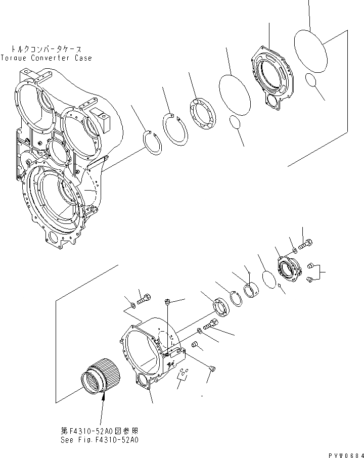 Схема запчастей Komatsu WA1200-3 - ГИДРОТРАНСФОРМАТОР MODULATE МУФТА (/) (КОРПУС) ГИДРОТРАНСФОРМАТОР И ТРАНСМИССИЯ