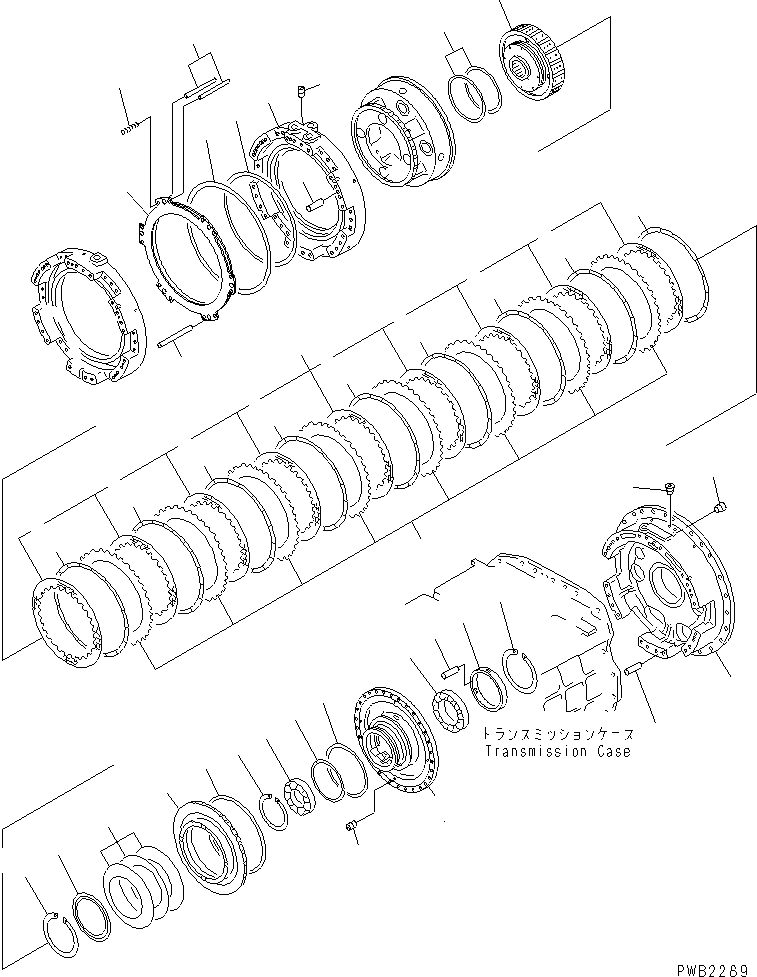 Схема запчастей Komatsu WA1200-3 - ТРАНСМИССИЯ -- МУФТА И -- КОЖУХ ГИДРОТРАНСФОРМАТОР И ТРАНСМИССИЯ