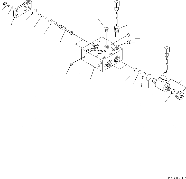 Схема запчастей Komatsu WA1200-3 - КЛАПАН УПРАВЛЕНИЯ ТРАНСМИССИЕЙ (ДРЕНАЖН.) ГИДРОТРАНСФОРМАТОР И ТРАНСМИССИЯ