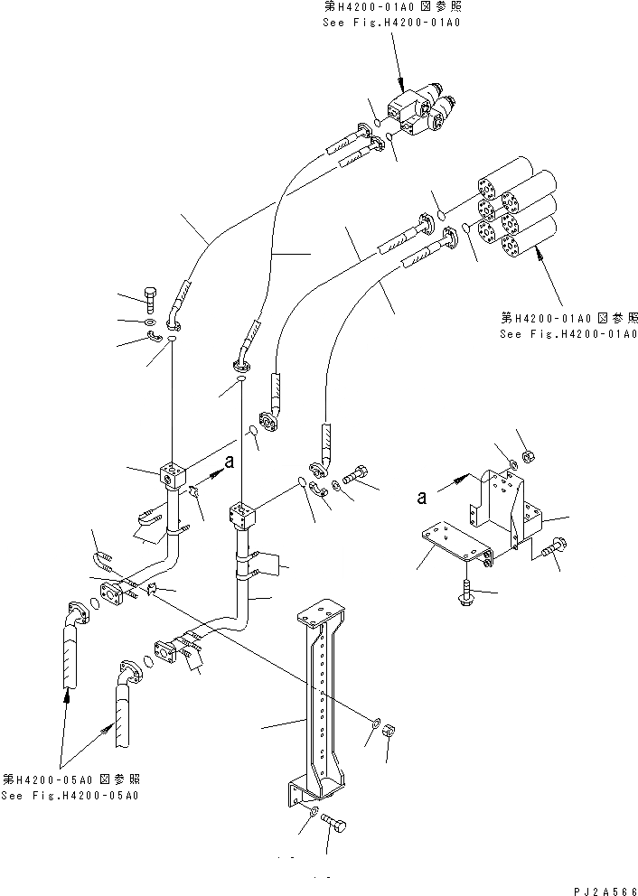 Схема запчастей Komatsu WA1200-3 - ГИДРАВЛ ЛИНИЯ (IN ФИЛЬТР - УПРАВЛЯЮЩ. КЛАПАН /)(№-) ГИДРАВЛИКА