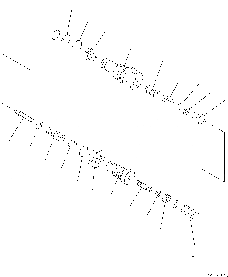 Схема запчастей Komatsu WA1200-3 - КЛАПАН БЕЗОПАСНОСТИ (ДЛЯ ЭКСТРЕННОГО УПРАВЛЕНИЯ) ОСНОВН. КОМПОНЕНТЫ И РЕМКОМПЛЕКТЫ