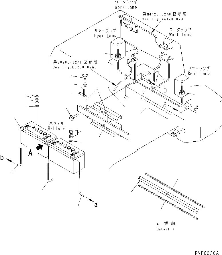 Схема запчастей Komatsu WA120L-3 - КОРПУС АККУМУЛЯТОРА (КОРПУС) ЭЛЕКТРИКА