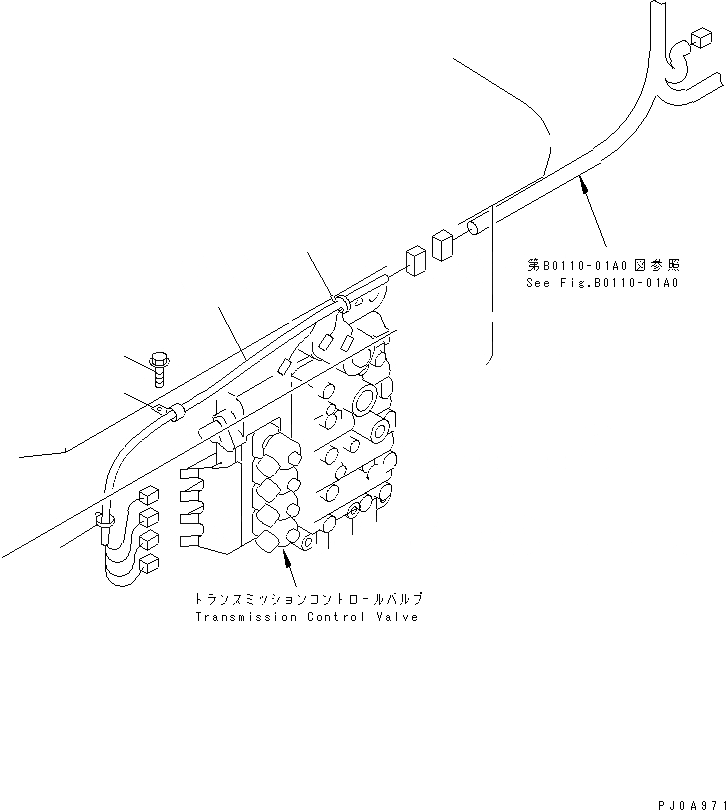 Схема запчастей Komatsu WA120L-3 - ТРАНСМИССИЯ (Э/ПРОВОДКА ТРАНСМИССИИ)(№-) ТРАНСМИССИЯ