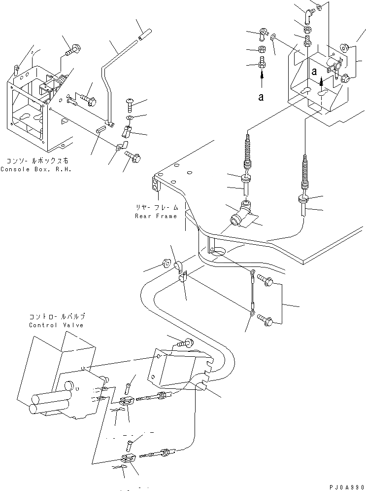 Схема запчастей Komatsu WA120L-3 - УПРАВЛЕНИЕ ПОГРУЗКОЙ (МЕХ-М УПРАВЛ-Я)(№-) OPERATIORS ОБСТАНОВКА И СИСТЕМА УПРАВЛЕНИЯ