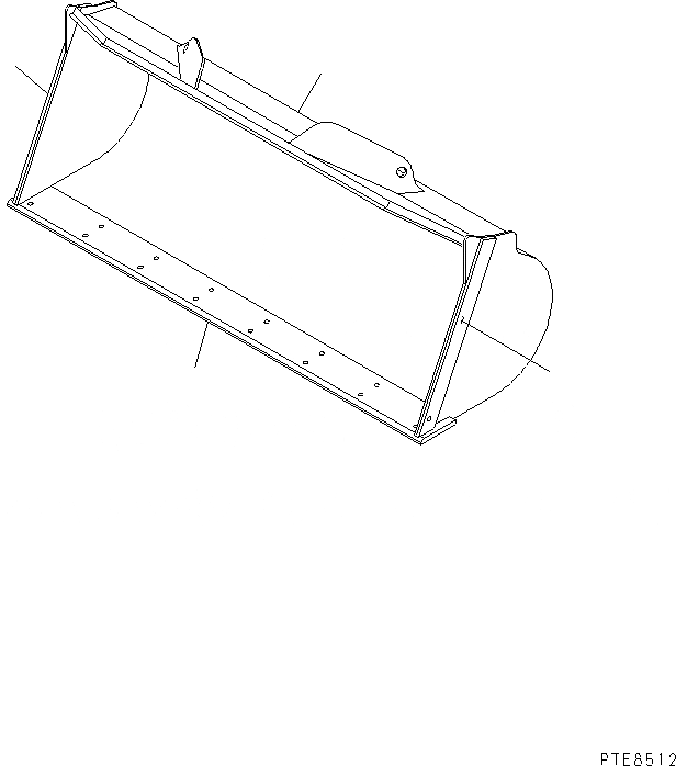 Схема запчастей Komatsu WA120L-3 - КОВШ¤ .M (С РЕЖУЩ. КРОМКОЙ НА БОЛТАХ¤ .M) РАБОЧЕЕ ОБОРУДОВАНИЕ