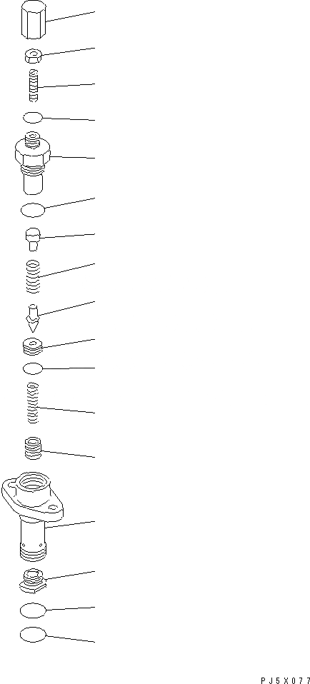 Схема запчастей Komatsu WA120L-3 - РАЗГРУЗ. КЛАПАН(№-) ОСНОВН. КОМПОНЕНТЫ И РЕМКОМПЛЕКТЫ