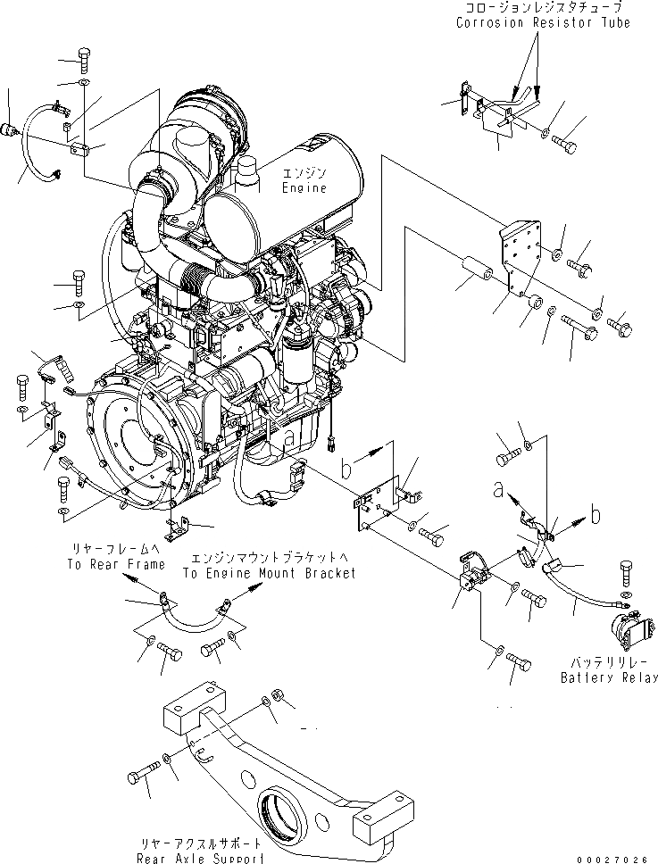Схема запчастей Komatsu WA150-5 - Э/ПРОВОДКА ДВИГАТЕЛЯ (/) (STARTER Э/ПРОВОДКА И ДАТЧИК) (С КОНДИЦИОНЕРОМ) КОМПОНЕНТЫ ДВИГАТЕЛЯ