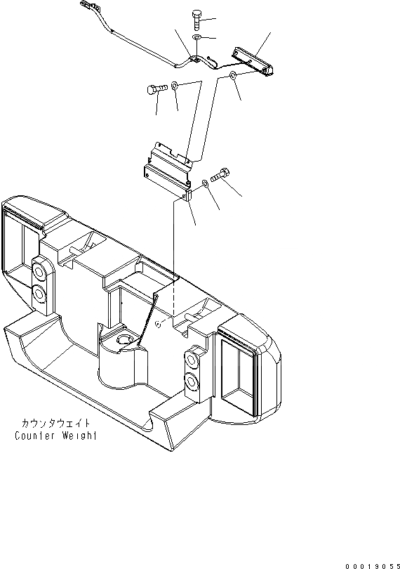 Схема запчастей Komatsu WA150-5 - NUMBER ПЛАСТИНА ЭЛЕКТРИКА