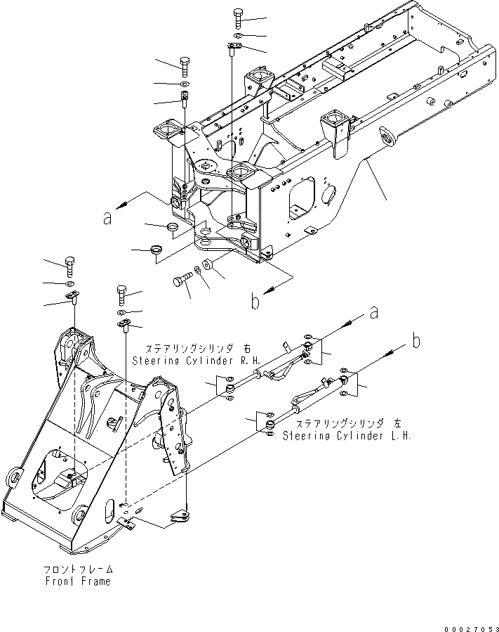 Схема запчастей Komatsu WA150-5 - ЗАДН. РАМА (ДЛЯ ДОПОЛН. ПРОТИВОВЕС И АККУМУЛЯТОР DISCONNECT ПЕРЕКЛЮЧАТЕЛЬ) ОСНОВНАЯ РАМА И ЕЕ ЧАСТИ