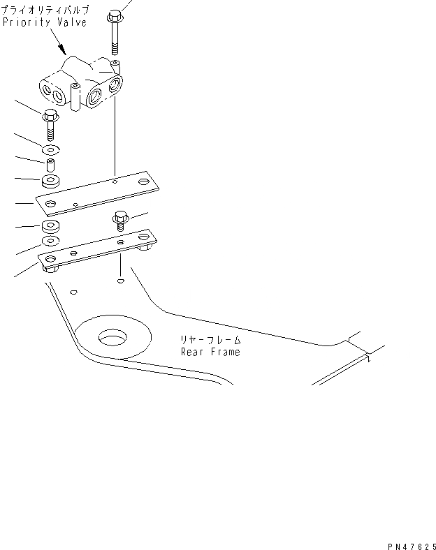 Схема запчастей Komatsu WA150-3-X - СИГНАЛ ЗАДНЕГО ХОДА(№-) КОМПОНЕНТЫ ДВИГАТЕЛЯ И ЭЛЕКТРИКА