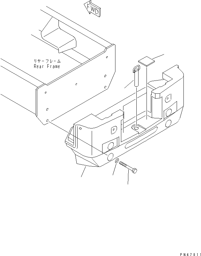 Схема запчастей Komatsu WA150-3-X - ПЕРЕДНИЙ ДИФФЕРЕНЦИАЛ(№-) ВЕДУЩ. ВАЛ¤ ДИФФЕРЕНЦ. И КОЛЕСА