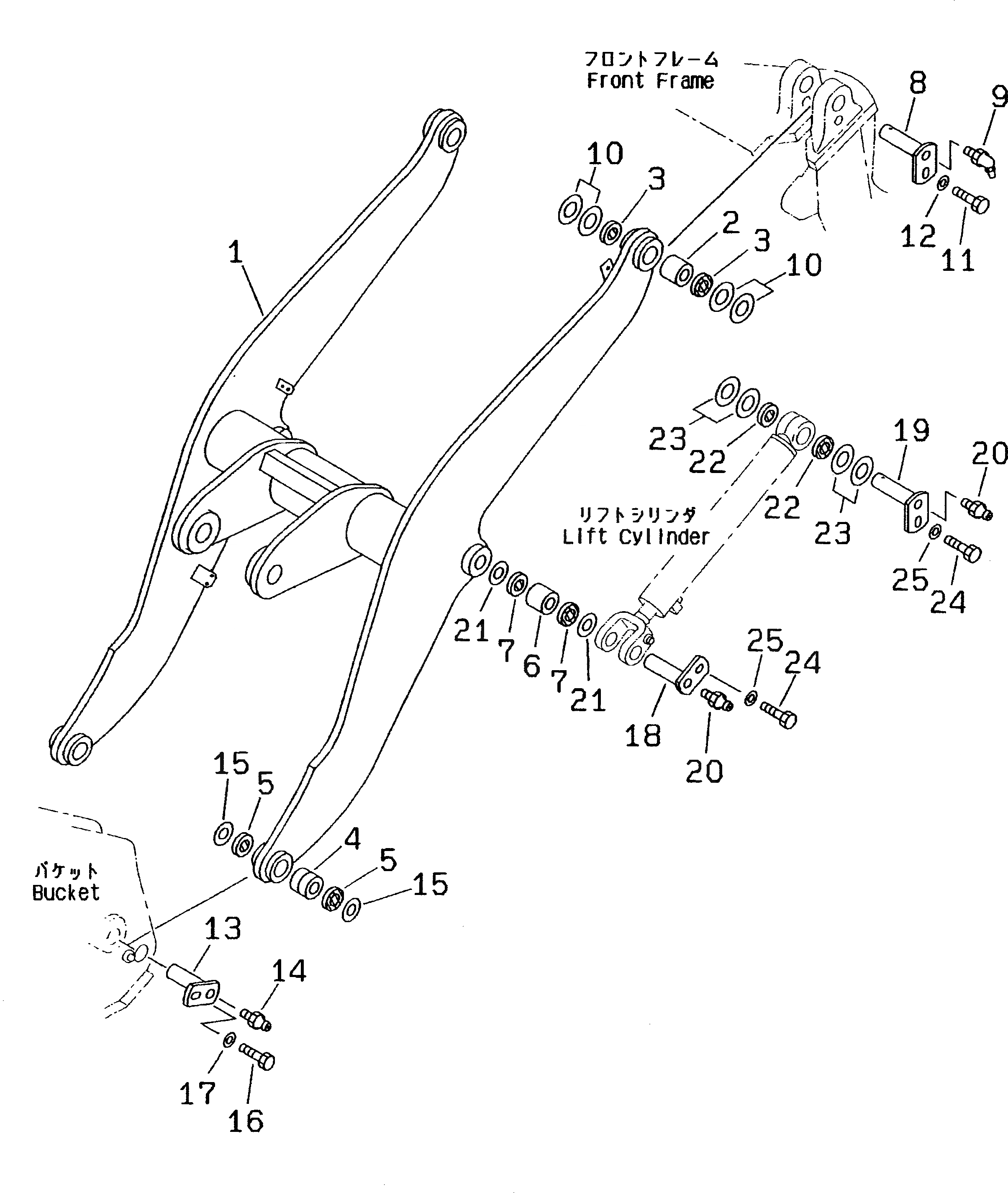 Схема запчастей Komatsu WA150-3-X - СИДЕНЬЕ ОПЕРАТОРА (С ПОДВЕСКА) (VINYL LEATHER ТИП)(№8-) РАМА И ЧАСТИ КОРПУСА