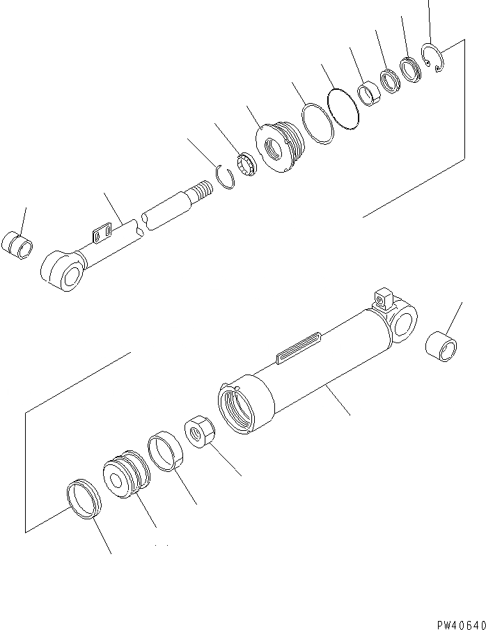 Схема запчастей Komatsu WA150-1 - ГИДРОЦИЛИНДР КОВША (ДЛЯ ВЫСОК. ПОДЪЕМА РУКОЯТЬ) УПРАВЛ-Е РАБОЧИМ ОБОРУДОВАНИЕМ