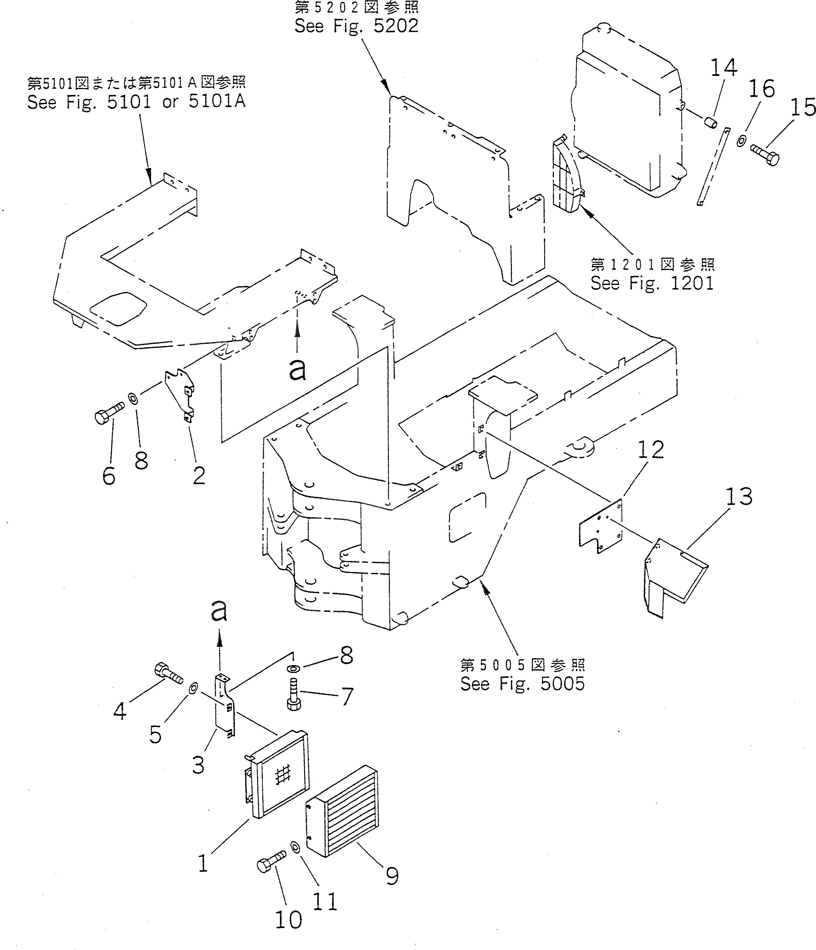 Схема запчастей Komatsu WA150-1 - КОНДИЦ. ВОЗДУХА (/7) (КОМПОНЕНТЫ КОНДИЦИОНЕРА (/))   (DAIKIN)(№-9999) РАМА И ЧАСТИ КОРПУСА