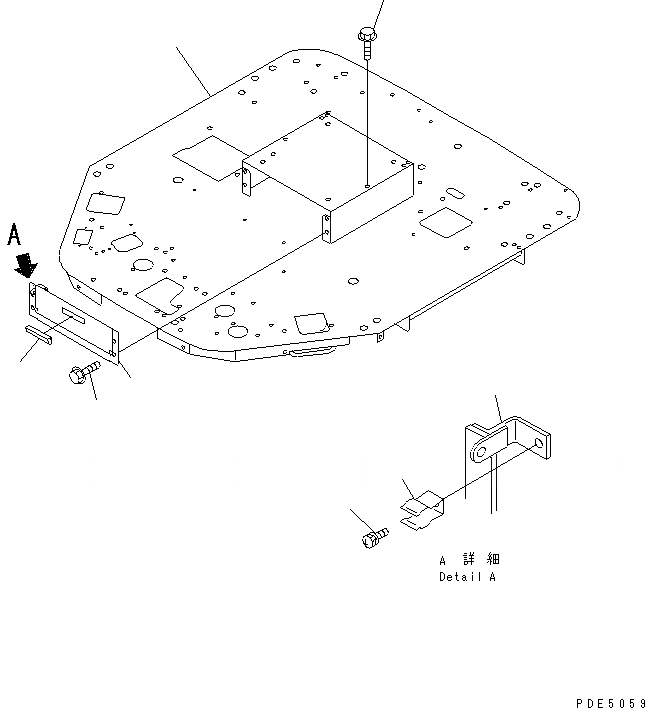 Схема запчастей Komatsu WA150-3 - ПОЛ (ОСНОВН. КОНСТРУКЦИЯ)(№-) КАБИНА ОПЕРАТОРА И СИСТЕМА УПРАВЛЕНИЯ