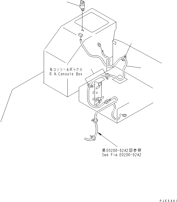 Схема запчастей Komatsu WA150-3 - ПОЛ (СОЕДИНИТ. УСТР-ВО ПЕРЕКЛЮЧАТЕЛЬ И Э/ПРОВОДКА) (С СОЕДИНИТ. УСТР-ВО)(№-) КАБИНА ОПЕРАТОРА И СИСТЕМА УПРАВЛЕНИЯ