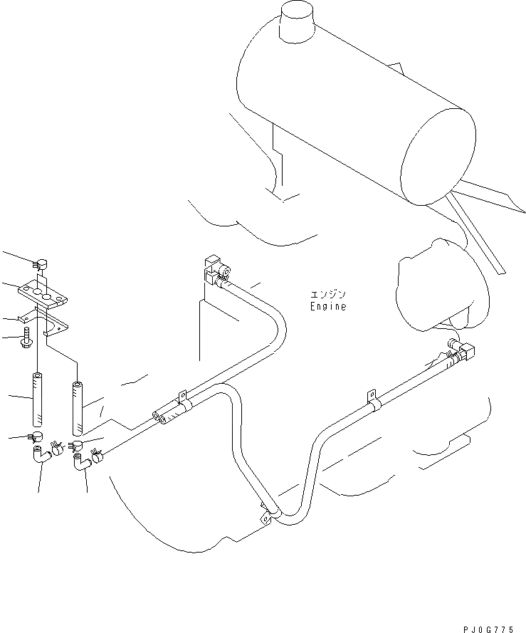 Схема запчастей Komatsu WA150-3 - ГИДР. ПРОВОД. ОБОГРЕВАТЕЛЯ(№-) КАБИНА ОПЕРАТОРА И СИСТЕМА УПРАВЛЕНИЯ
