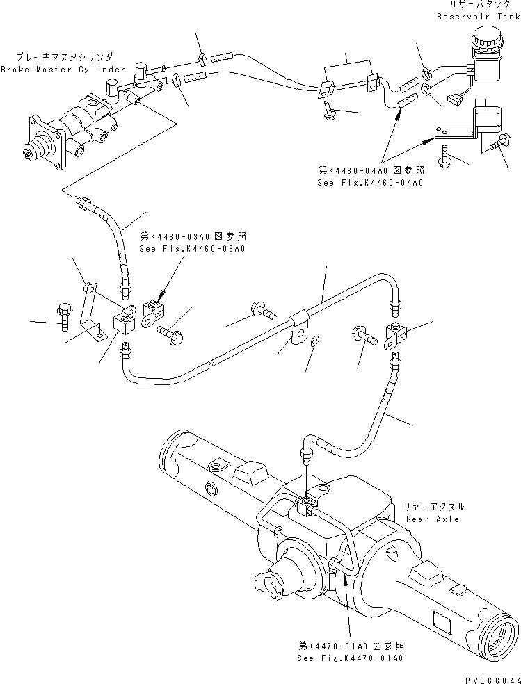 Схема запчастей Komatsu WA150-3 - УПРАВЛ-Е ТОРМОЗОМ (ЗАДН. ТОРМОЗ. И РЕЗЕРВН. БАК ЛИНИЯ) КАБИНА ОПЕРАТОРА И СИСТЕМА УПРАВЛЕНИЯ