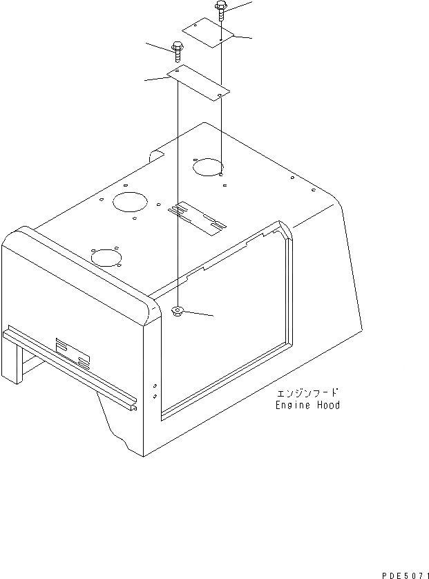 Схема запчастей Komatsu WA150-3 - КАПОТ (SNOW ЗАЩИТА PLETE)(С SNOW ЗАЩИТА ИЛИ VANDALISUM      ЗАЩИТА) ЧАСТИ КОРПУСА