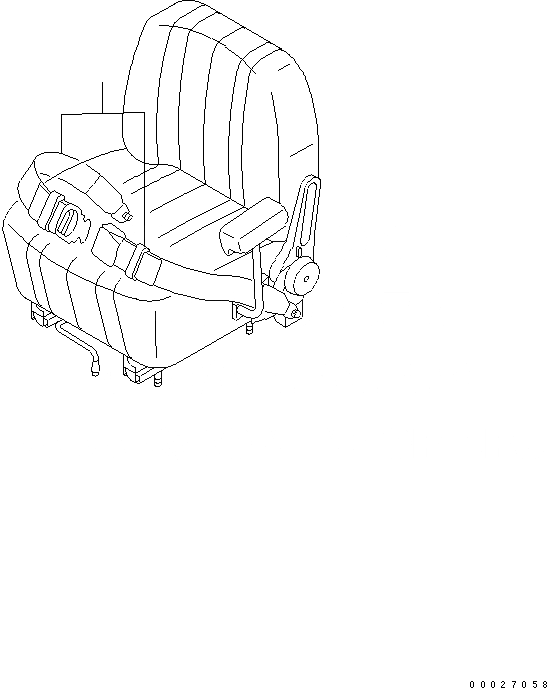 Схема запчастей Komatsu WA150-5 - РЕМЕНЬ БЕЗОПАСНОСТИ (78 MM) (ЖЕСТК.) КАБИНА ОПЕРАТОРА И СИСТЕМА УПРАВЛЕНИЯ