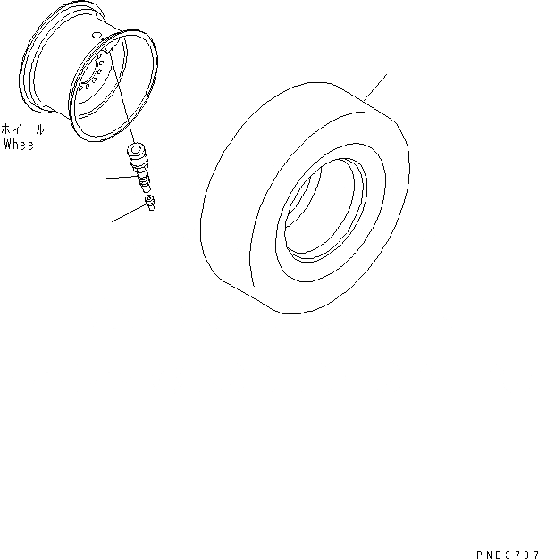 Схема запчастей Komatsu WA150-5-SS - ШИНЫ (8.--PR-L¤ БЕСКАМЕРНЫЕ ШИНЫ) ПОДВЕСКА И КОЛЕСА