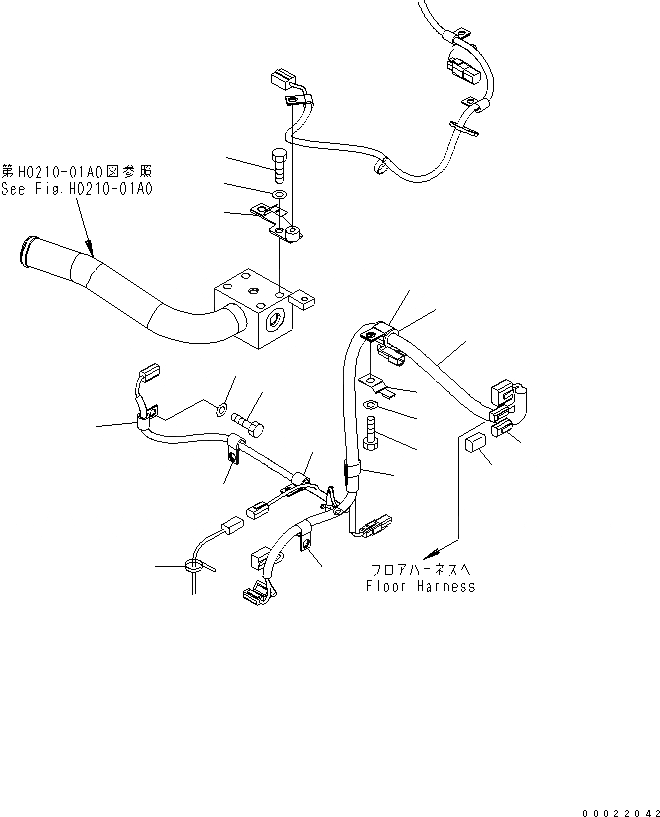 Схема запчастей Komatsu WA150-5-TK - ЗАДН. Э/ПРОВОДКА (/) (HST Э/ПРОВОДКА) ЭЛЕКТРИКА
